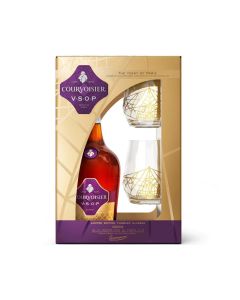 Courvoisier Vsop Cu Doua Pahare Cadou 0.7L