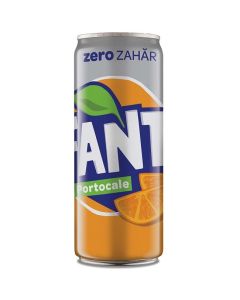 FANTA ZERO ORANGE CAN 330 ML